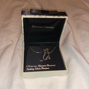 Diamond Classic Diamond Dog Necklace